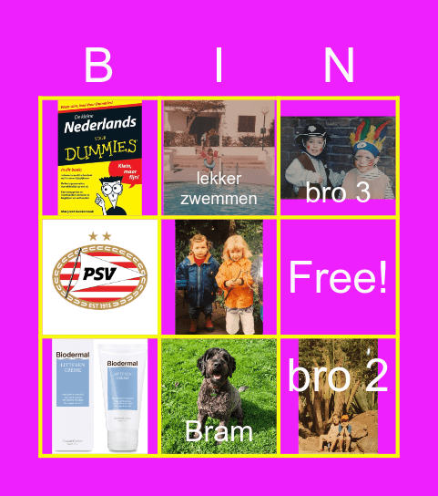 BIRTHDAY BINGO Card