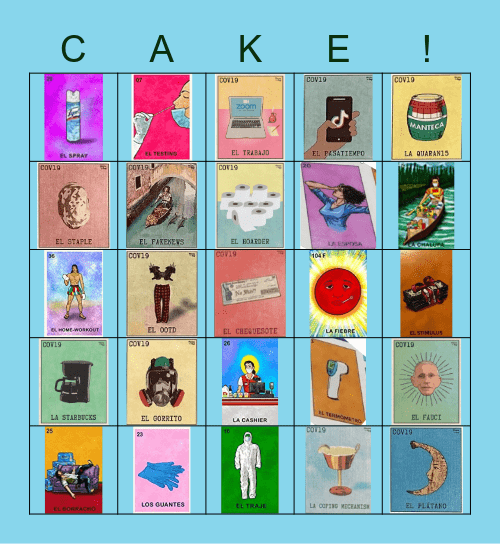 Pandemic Loteria - Rraully Kings Party Bingo Card