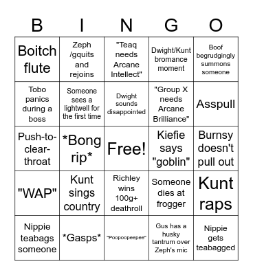 <META> Naxx Bingo Card