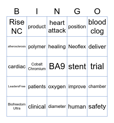 Biosensors Bingo Card