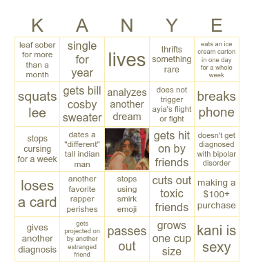 real kaneiehsiaia Bingo Card