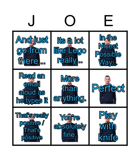 Welcome to Bing-Joe Bingo Card