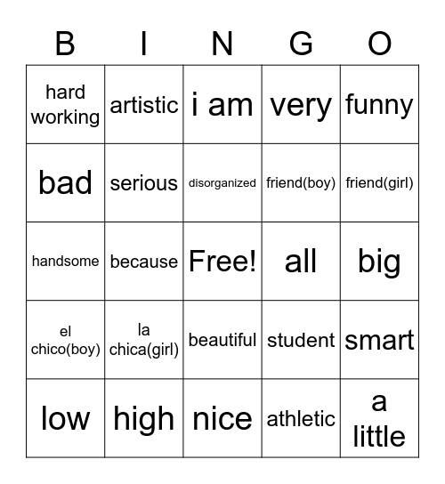 Untitled Bingoba Bingo Card