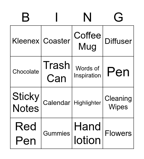 Desktop Bingo Card