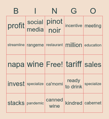 2021 Kickoff Meeting Bingo Card