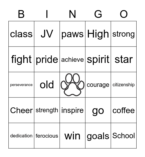 Go Panthers! Bingo Card