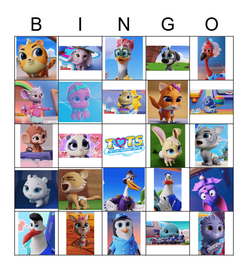 T.O.T.S. Bingo Card