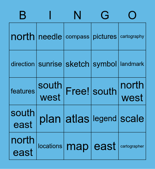 mapping std 4 Bingo Card