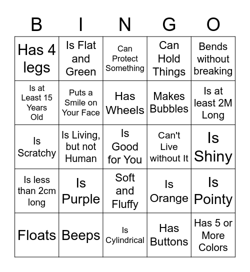 Just Shapes & Beats Bingo Card