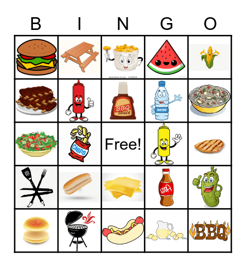 BBQ Bingo Card