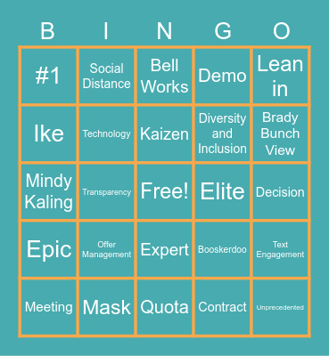 RKOM 2021 - Bingo Edition Bingo Card