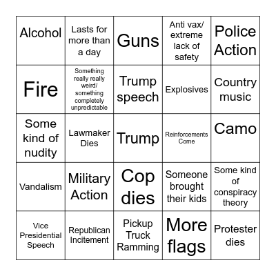 Riot bingo Card