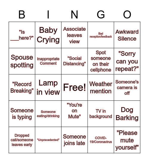 Web Bingo Card