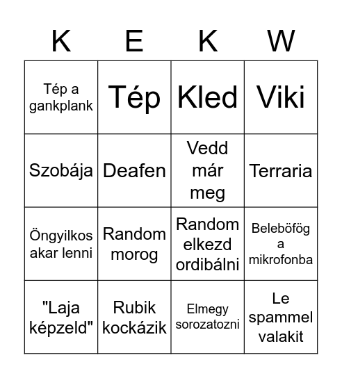 Szélszabingó Bingo Card