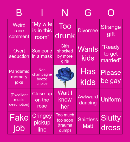 Week One Bingo Card