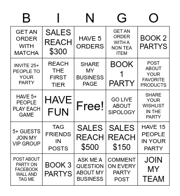 BINGO Card