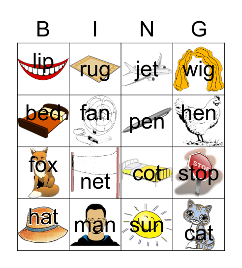 CVC Bingo Card