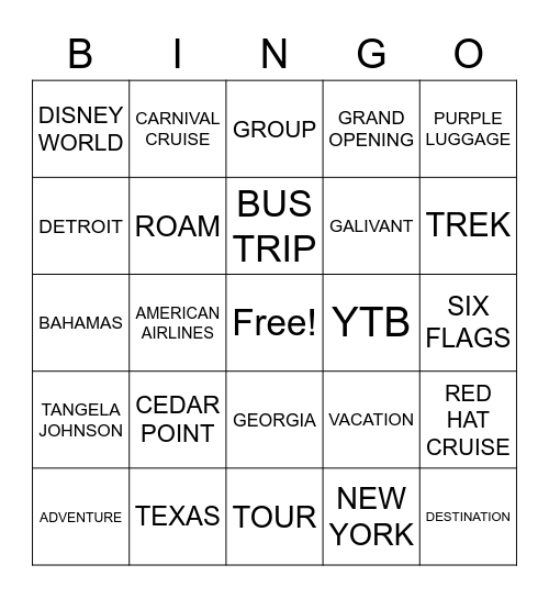 BINGO Card