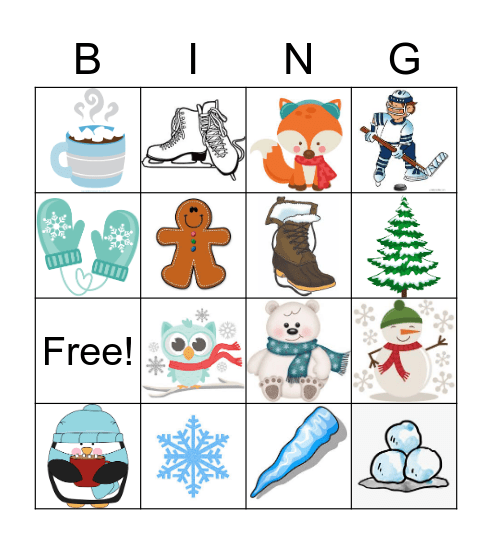 WINTER Bingo Card