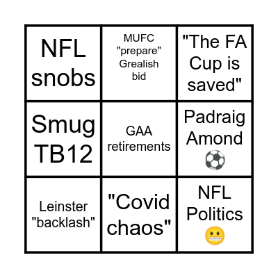 Week Bingo Card