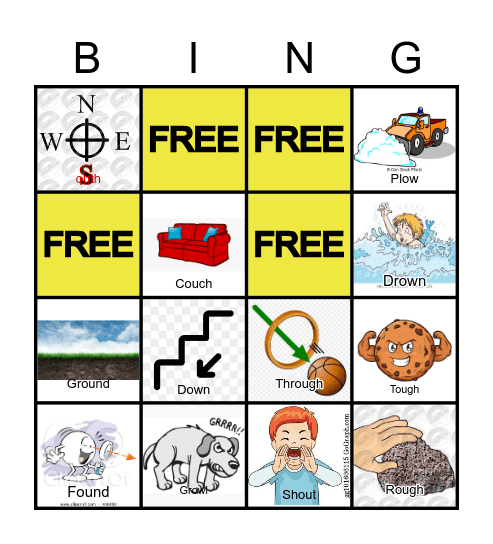 Word Work! Bingo Card