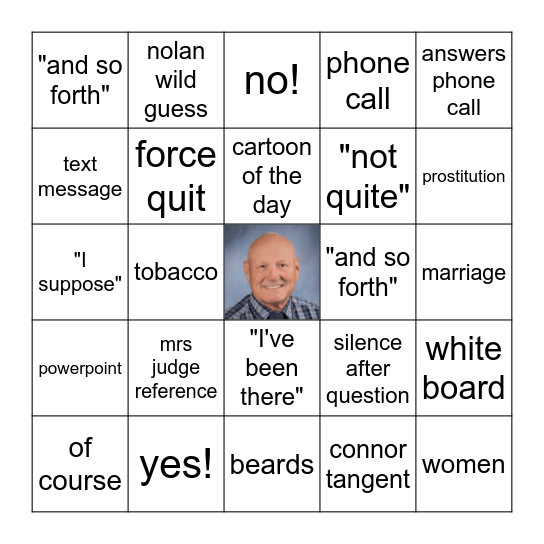 palmer bingo Card