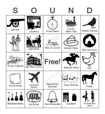 Sounds of Kentucky Bingo Card