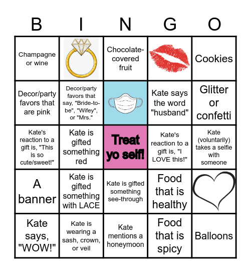 Bachelorette BINGO! Bingo Card