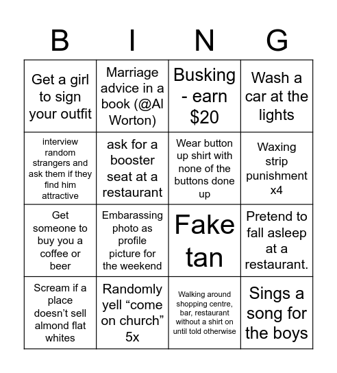 LEON BINGO Card