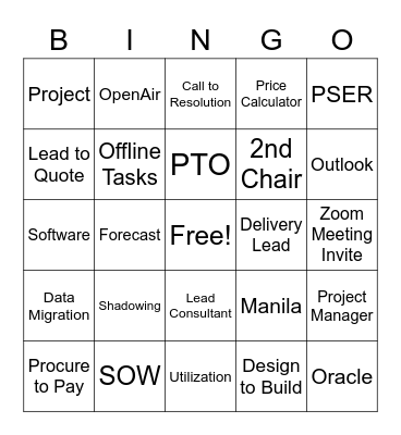 NA Services Ice Breaker Bingo Card