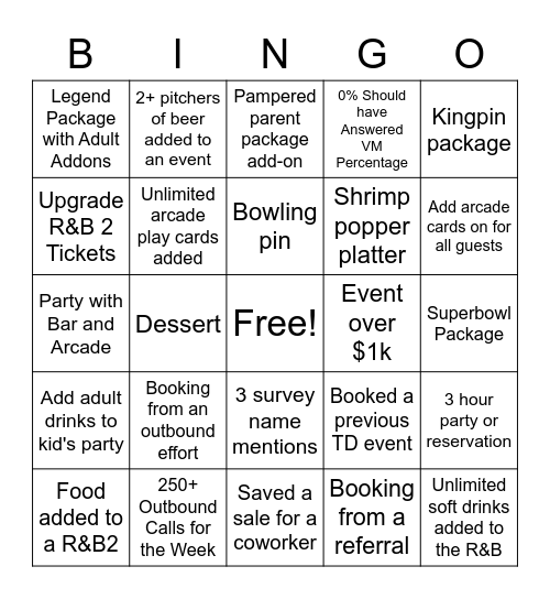 West Region Bingo! Bingo Card