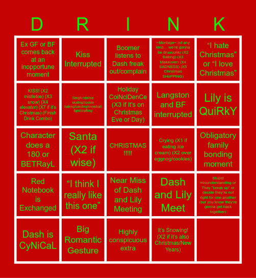 D R I N K G O (dash&lily style) Bingo Card