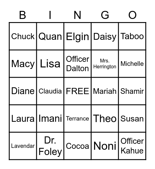 LITERARYBRANDADVERTISING.COM Bingo Card