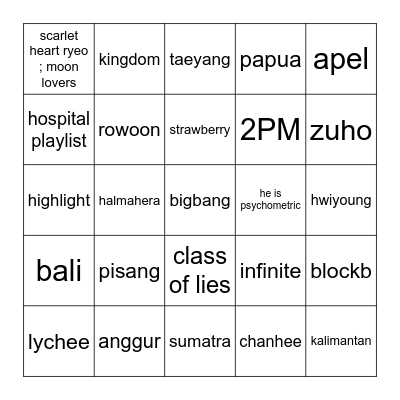 Bingo Card