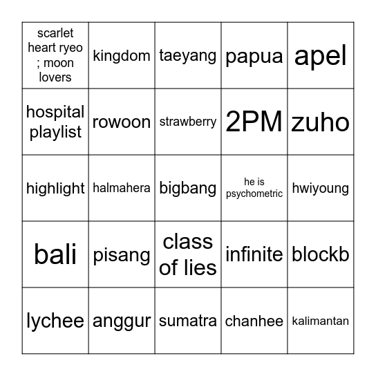 Bingo Card