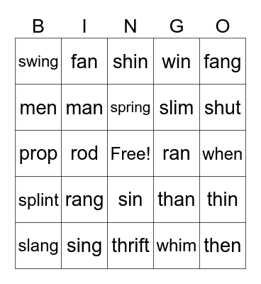 Aleaha, Jonathan, Bryson Bingo Card