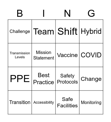 Distance Learning Bingo! Bingo Card