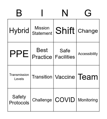 Distance Learning Bingo! Bingo Card