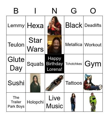 Lorena Bingo! Bingo Card