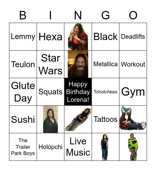 Lorena Bingo! Bingo Card