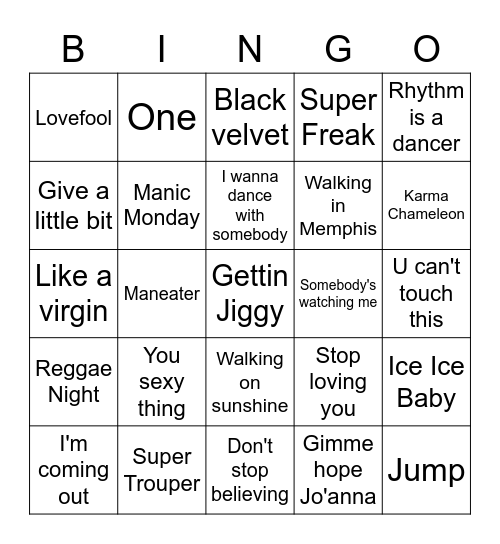 Van alles wat Bingo Card