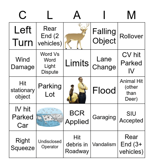 Claims Bingo! Bingo Card