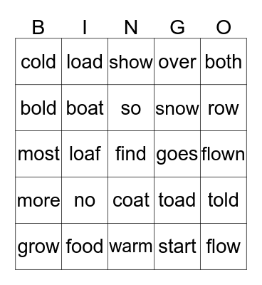 Unit 4 Week 3 Bingo Card