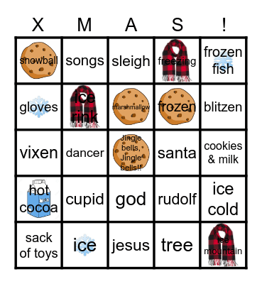 Xmas bingo Card