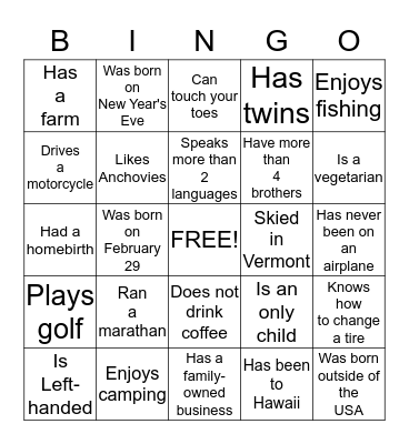 LWC Kick-off Dinner-2 Bingo Card