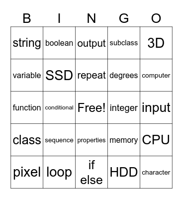 CIY.Club Bingo Card