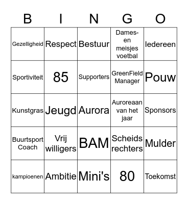 LULkoekBINGO Card