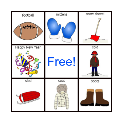 Winter Bingo Card