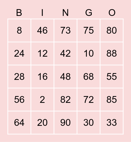 Anniek Middeldorp Bingo Card