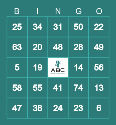 ABC Bingo Card